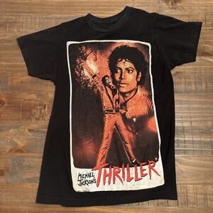 Women’s Michael Jackson Thriller T-Shirt Size XS Black Short Sleeve Crewneck